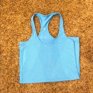 Lululemon racer back tank 4 blue purple stripe